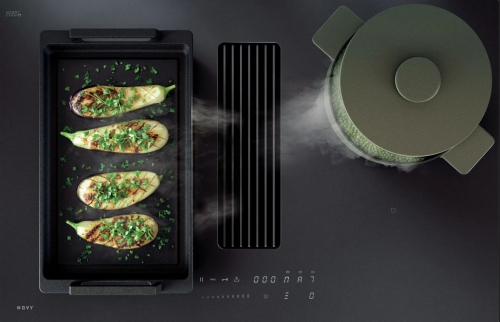 hotte, induction,Novy, plaque de cuisson